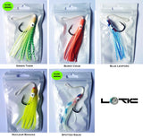 Single Hook Assist with Skirt (Glow Series) by Lotic Fishing™