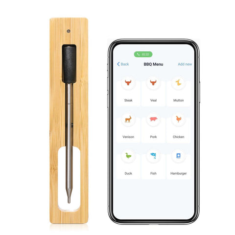 Wireless Thermometer (Bluetooth) – Oven, BBQ, Sous Vide, Rotisserie +