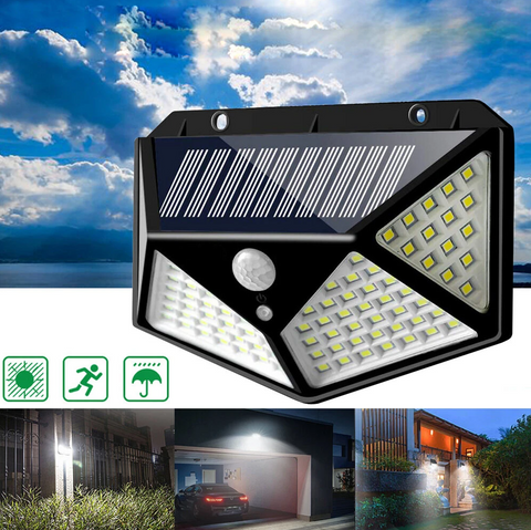 Solar Outdoor Light with Motion Sensor (100 LED)